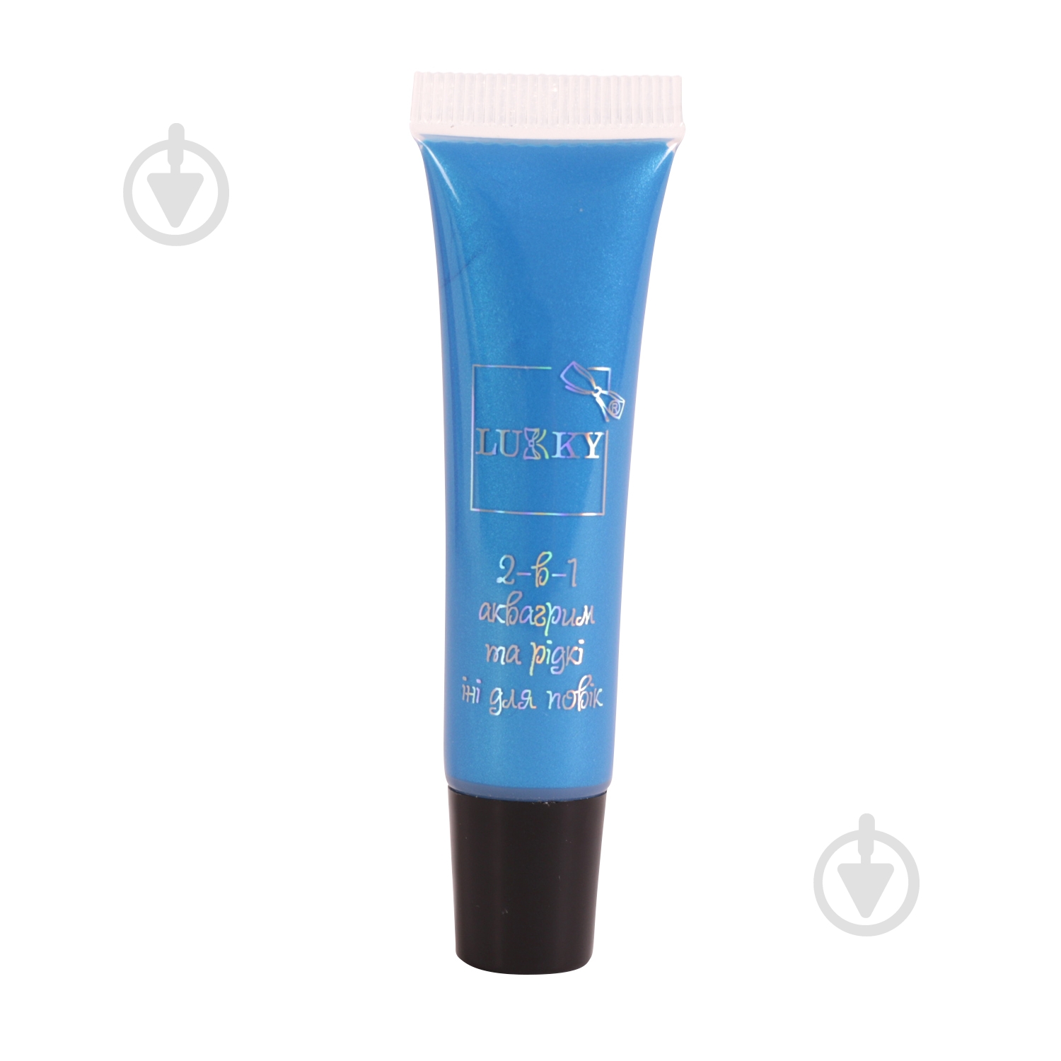 Тени для век Lukky 2 в 1 синий металлик Т16744 - фото 1