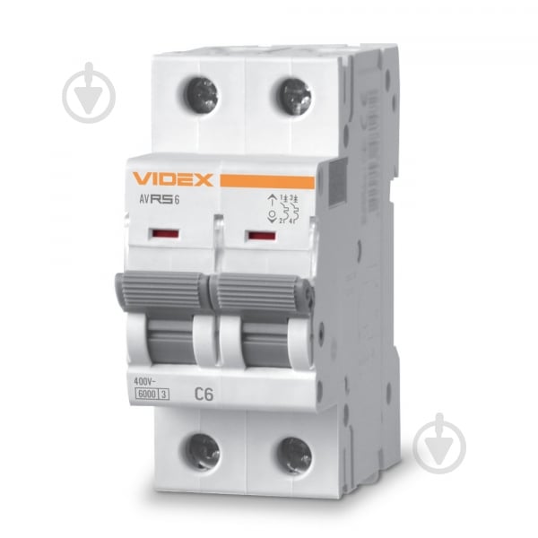 Автоматичний вимикач Videx VF-RS6-AV2C06 26555 - фото 1