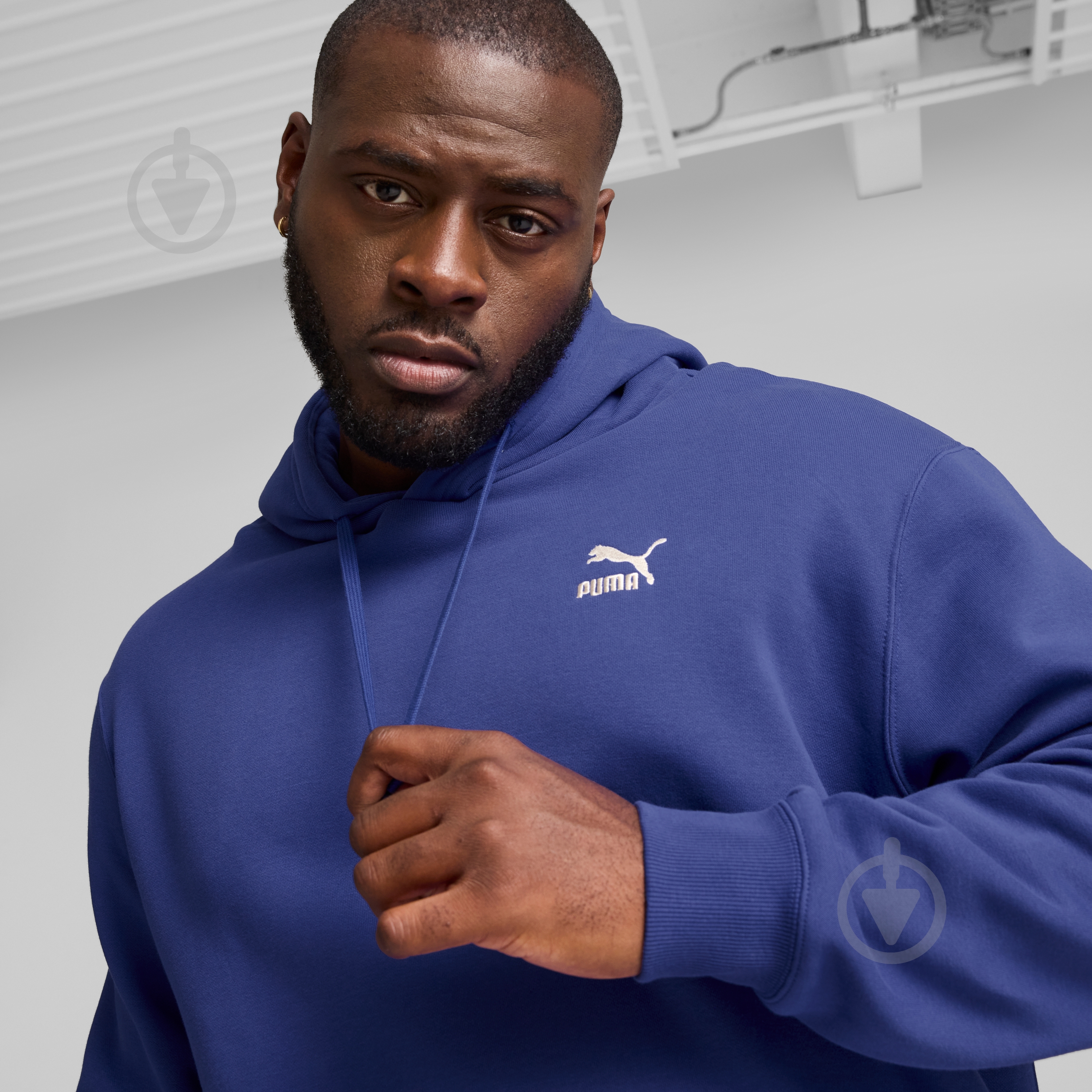 Джемпер Puma CLASSICS SMALL LOGO HOODIE FL 53559627 р.M синий - фото 7