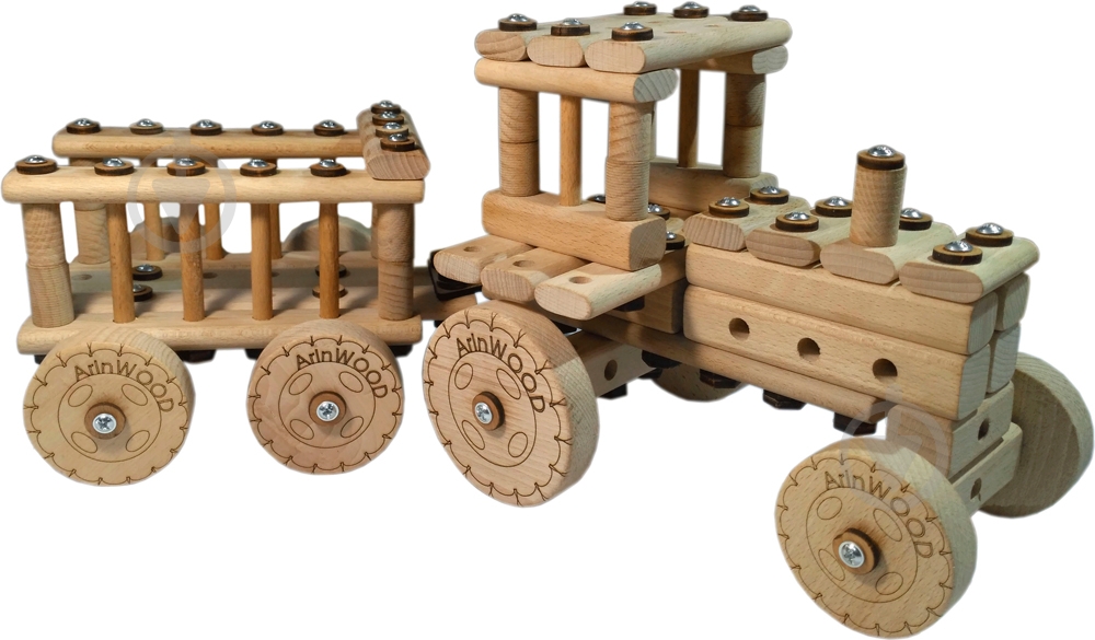 Конструктор деревянный ArinWOOD Трактор - фото 1 Конструктор деревянный ArinWOOD Трактор - фото 1