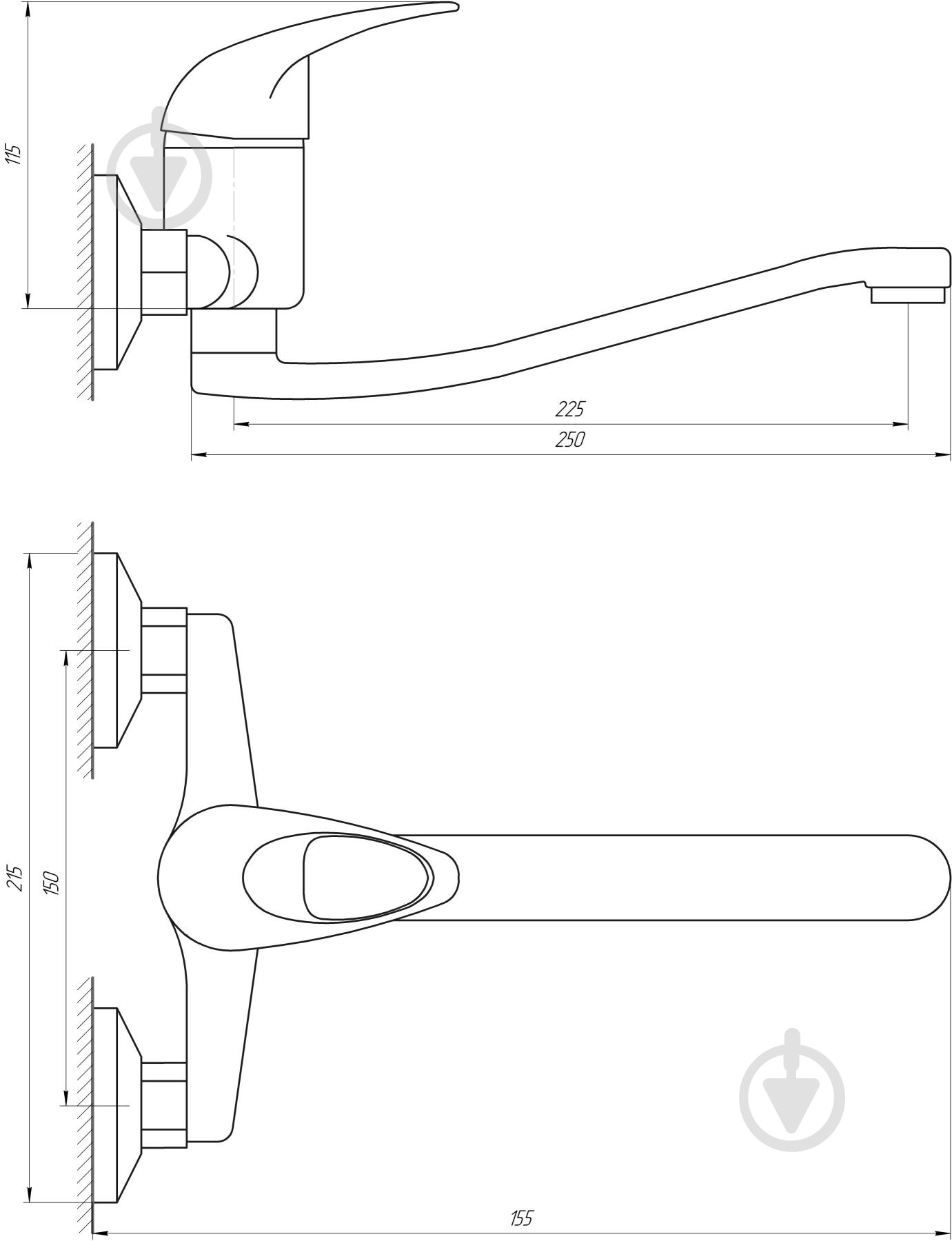Смеситель для кухни EcoMix EM-104 - фото 5 Смеситель для кухни EcoMix EM-104 - фото 5