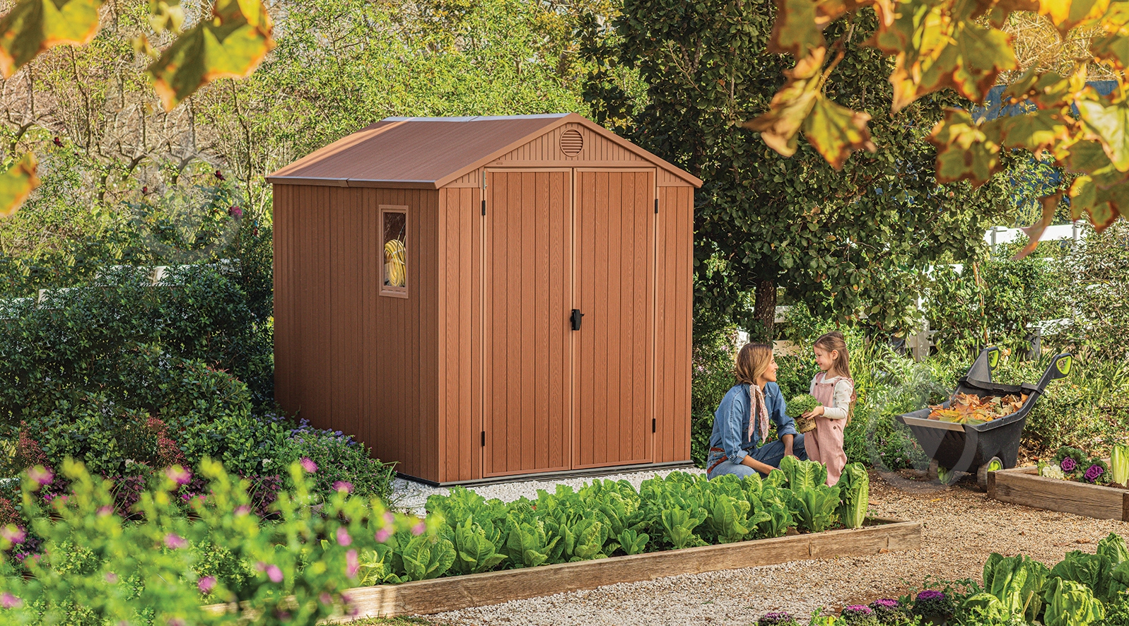 Дом садовый Keter DARWIN 190 х 244 х 221 см коричневый - фото 3