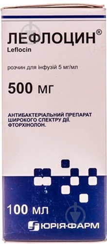 Лефлоцин у пляшці розчин 5 мг/мл 100 мл - фото 1