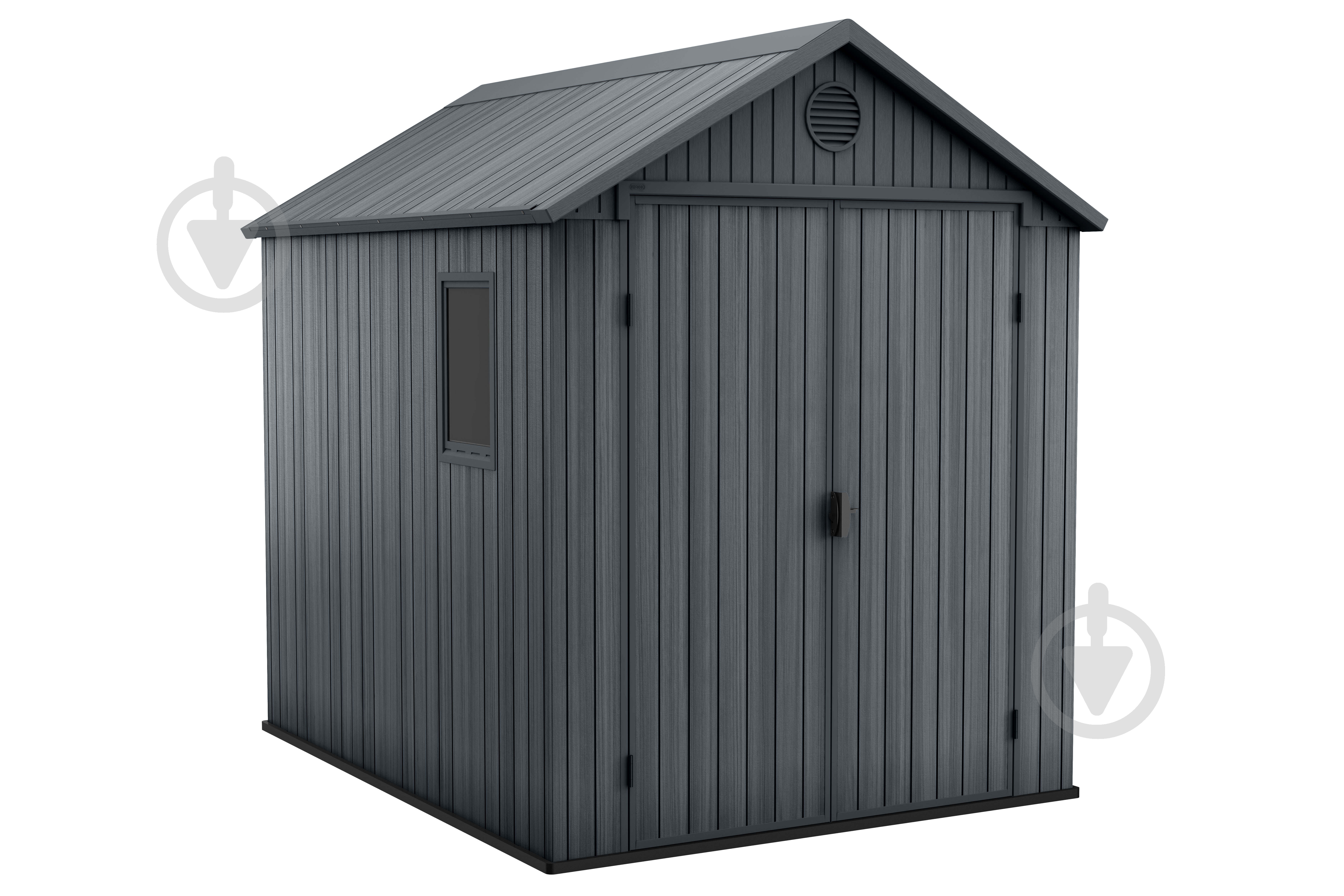 Дом садовый Keter DARWIN 190 х 244 х 221 см серый - фото 1