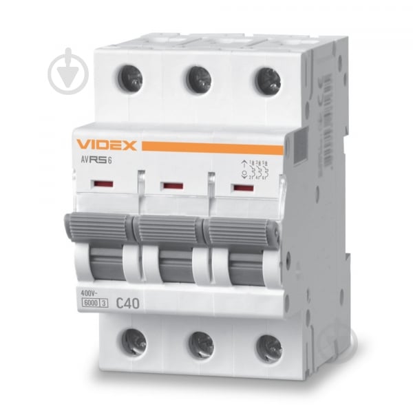 Автоматический выключатель Videx VF-RS6-AV3C40 26587 - фото 1