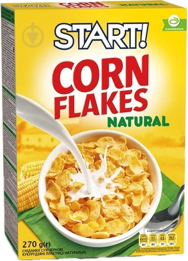 Пластівці START кукурудзяні натуральні к/у 270 г - фото 1