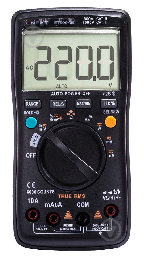 Мультиметр E.NEXT e.tool.multitest.pro.ET300AB - фото 2 Мультиметр E.NEXT e.tool.multitest.pro.ET300AB - фото 2