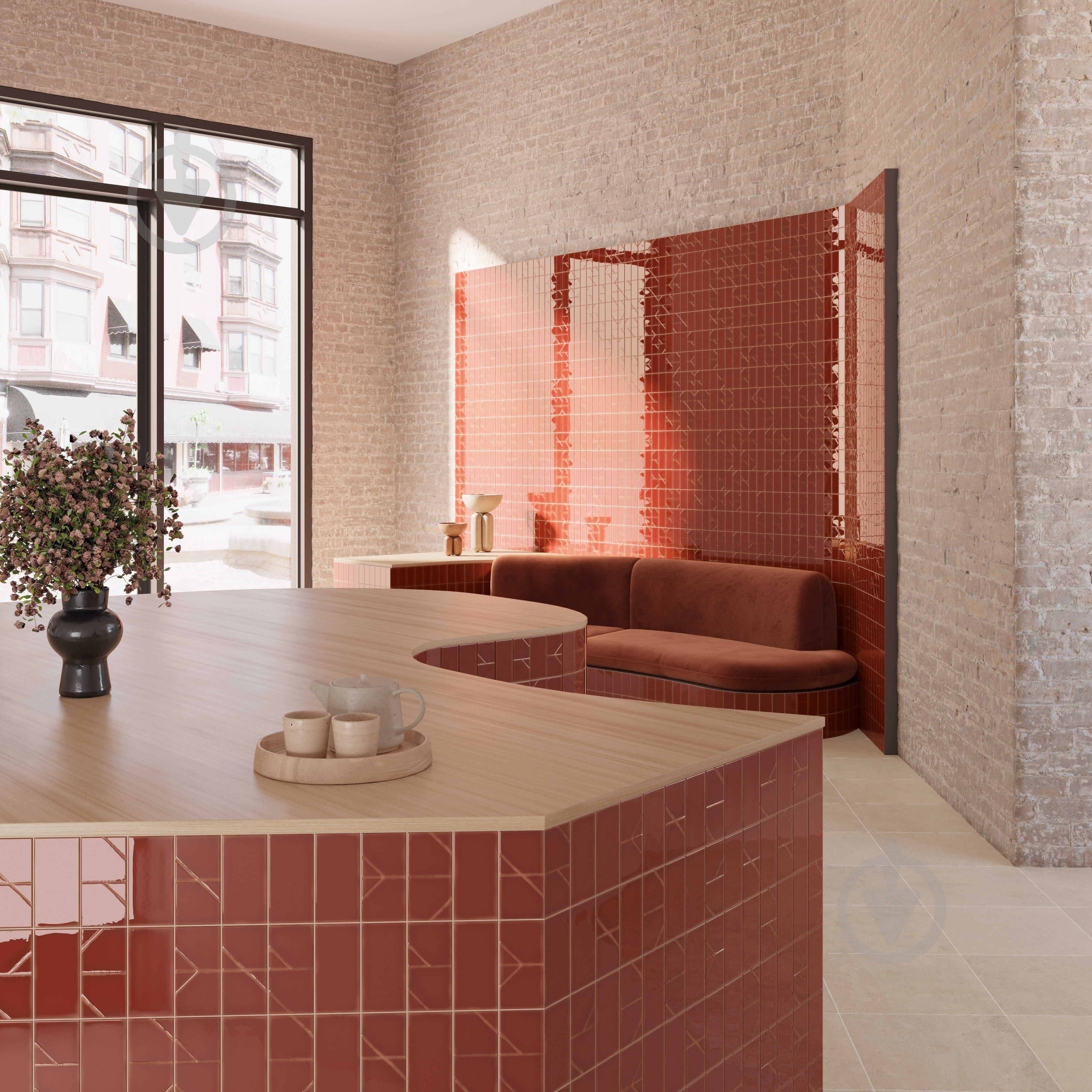 Плитка WOW TILES S.L. Origami bordo 6.2 смx12.5 см - фото 10