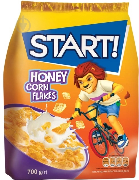 Пластівці START кукурузные медовые м/у 700 г - фото 1