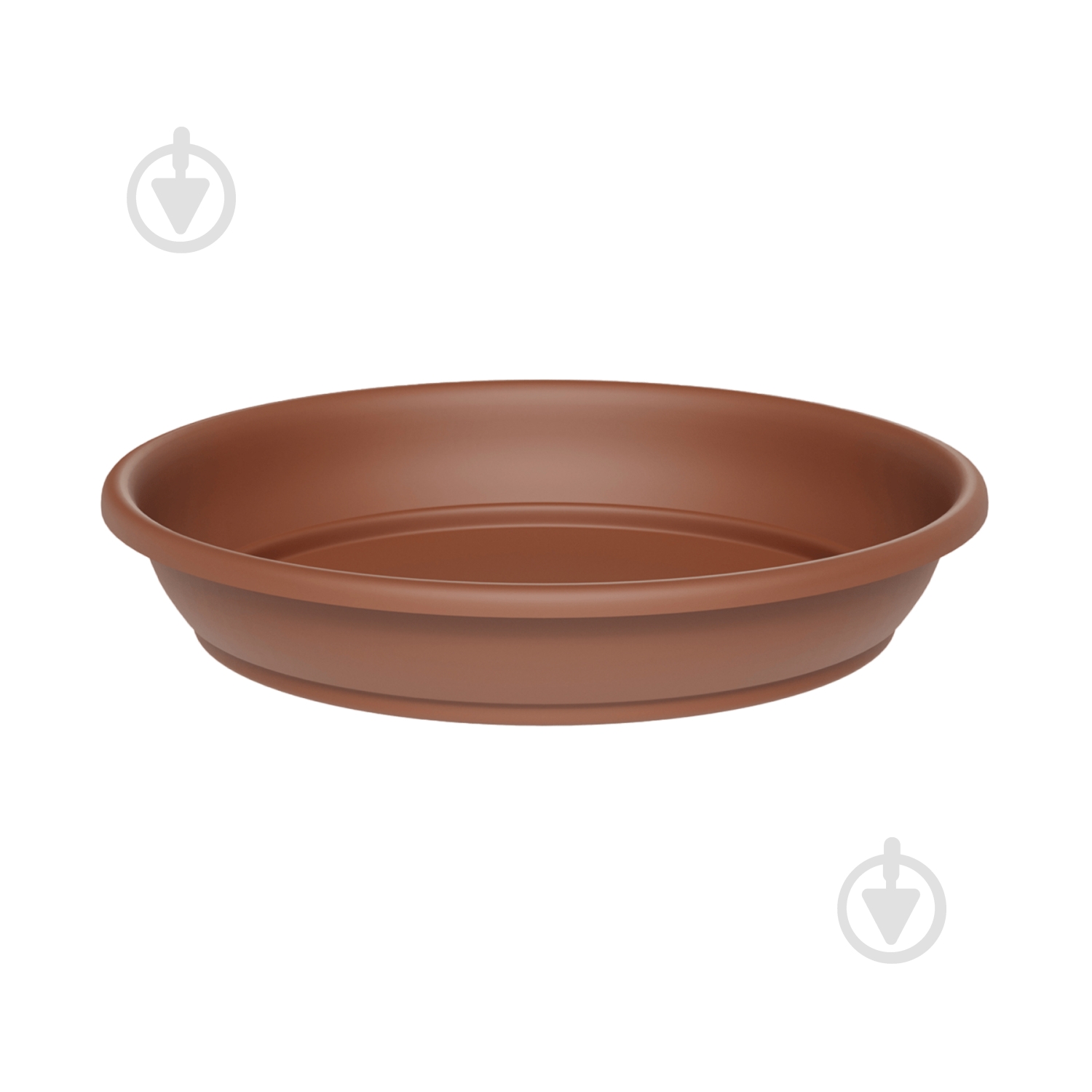 Піддон BASIC ROUND пластик терракот 76 см (33154076001) TeraPlast - фото 1