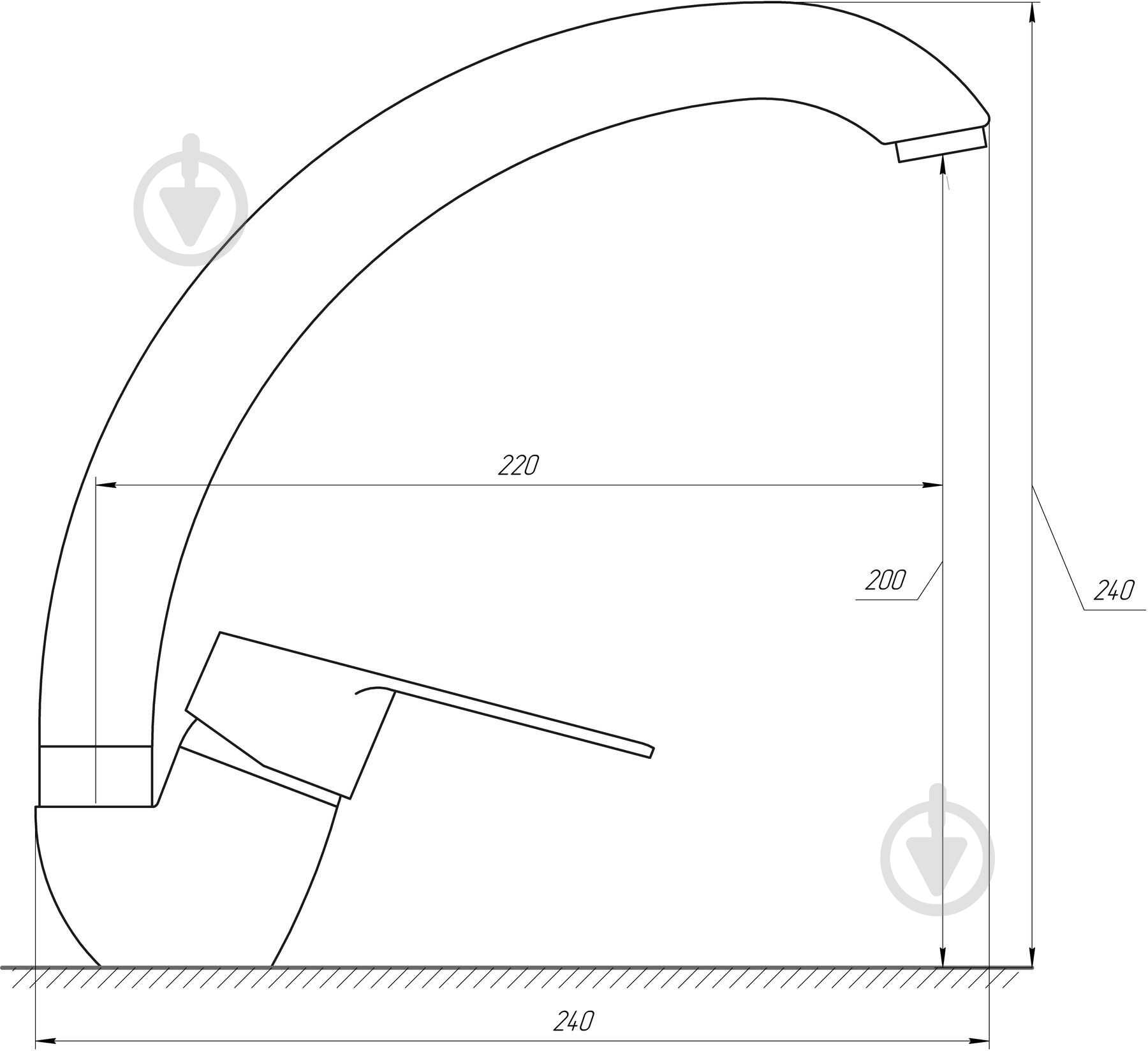 Змішувач для кухні DOMINO BLITZ DBC-203S - фото 4
