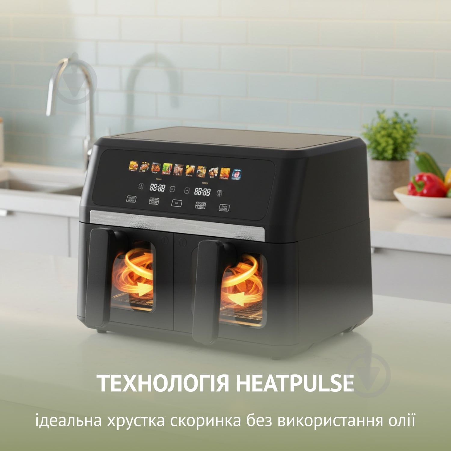Мультипіч QUIN Air Fryer Dual Zone YJ-1105A 9 л - фото 7 Мультипіч QUIN Air Fryer Dual Zone YJ-1105A 9 л - фото 7