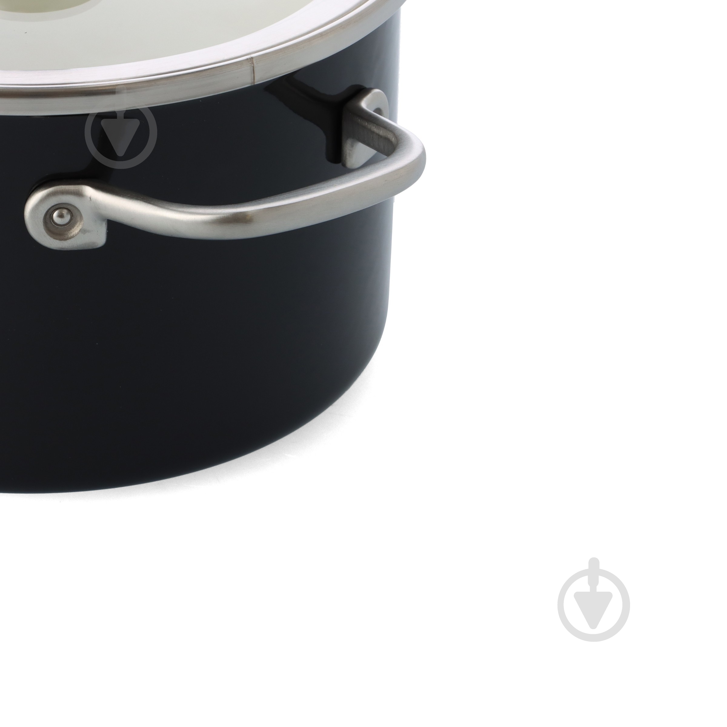 Каструля з кришкою KitchenAid Steel Core, 24 см, 6 л, матовий чорний (CC006001-001) - фото 4