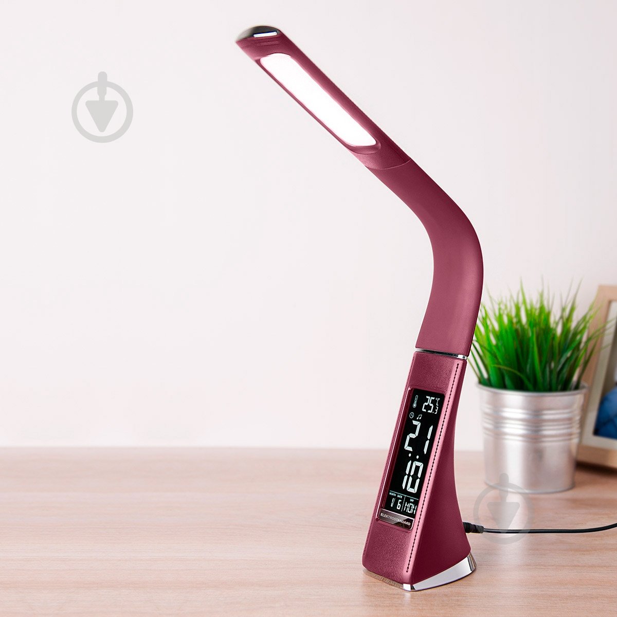ВИТРИНА! Настольная лампа офисная LedPulsar ALT-219R LED 6 Вт бордовый - фото 2
