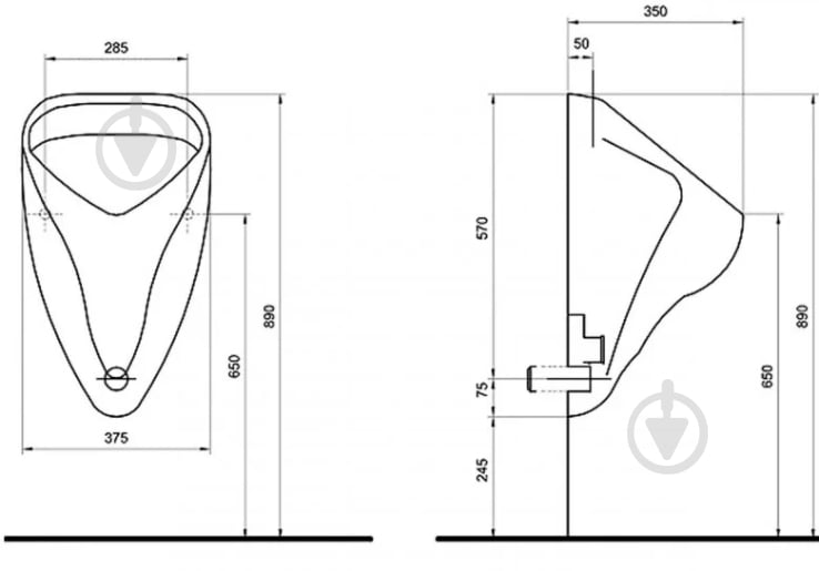 Писсуар Kolo Nova Pro Alex 66010000 - фото 3