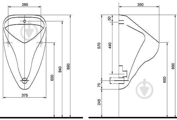Писсуар Kolo Nova Pro Alex 66000000 - фото 2