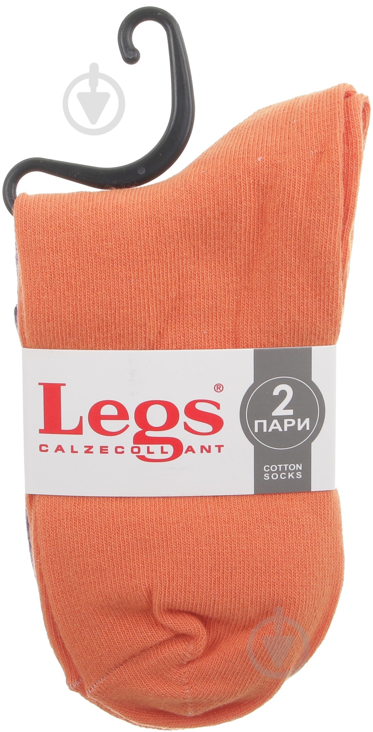 Носки Legs 21 р.one size оранжевый/фиолетовый 2 шт. - фото 1