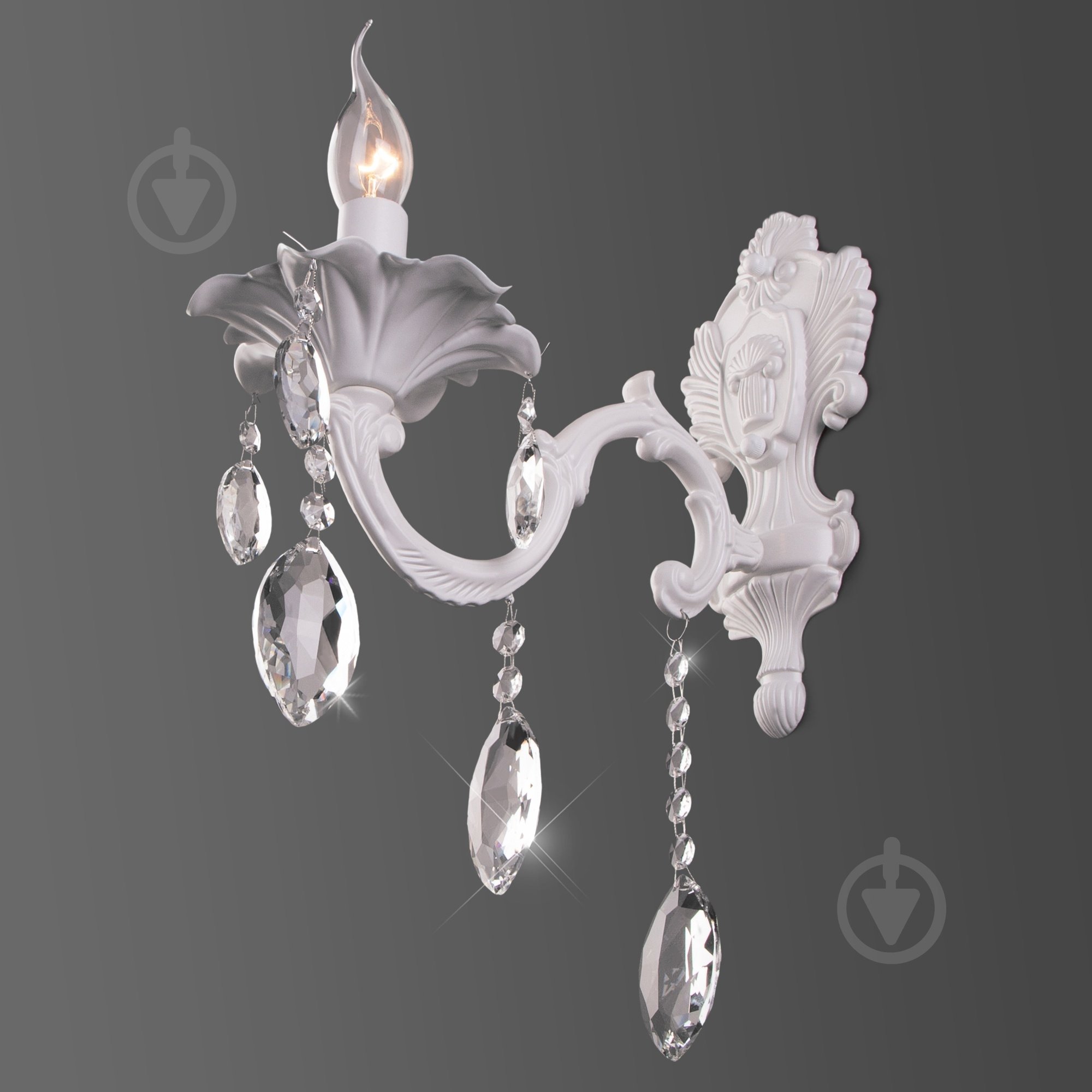 Бра Strotskis Veletta 10108/1 1x60 Вт E14 белый - фото 2