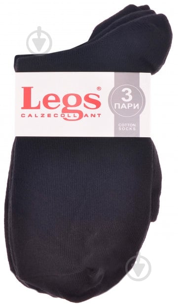 Носки Legs 21 р.one size черный 3 шт. - фото 1 Носки Legs 21 р.one size черный 3 шт. - фото 1