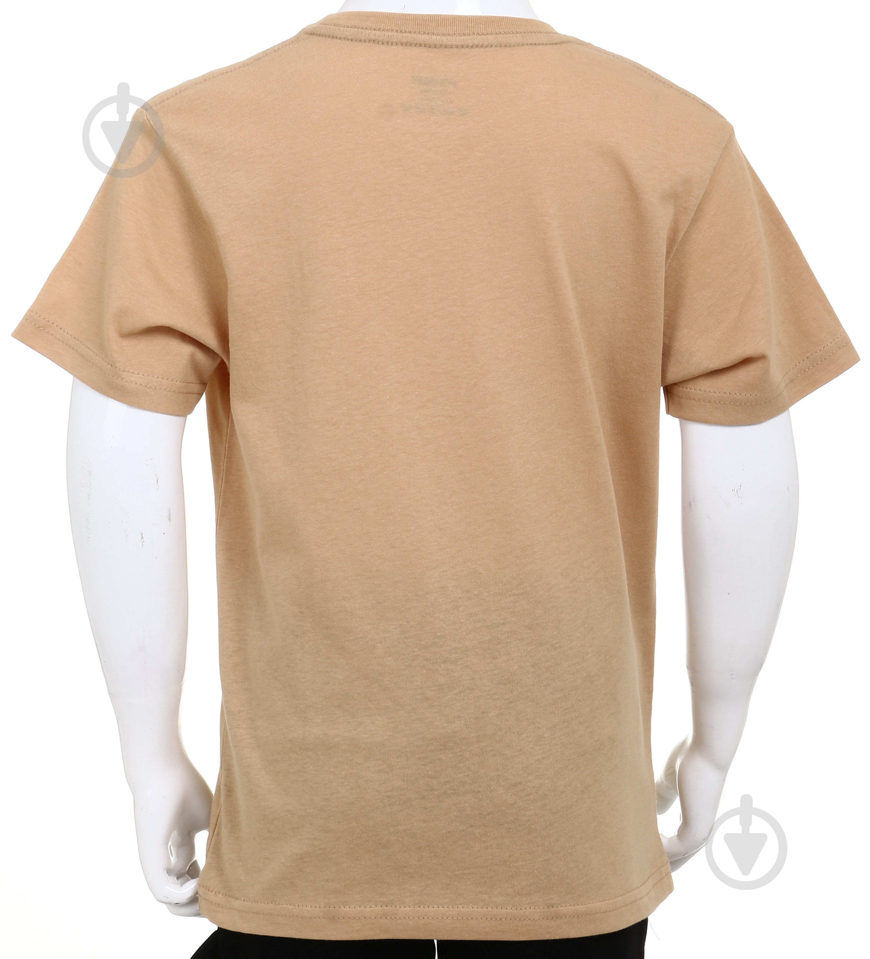 Футболка для девочек/для мальчиков р.128/134 песочный 208 - фото 3