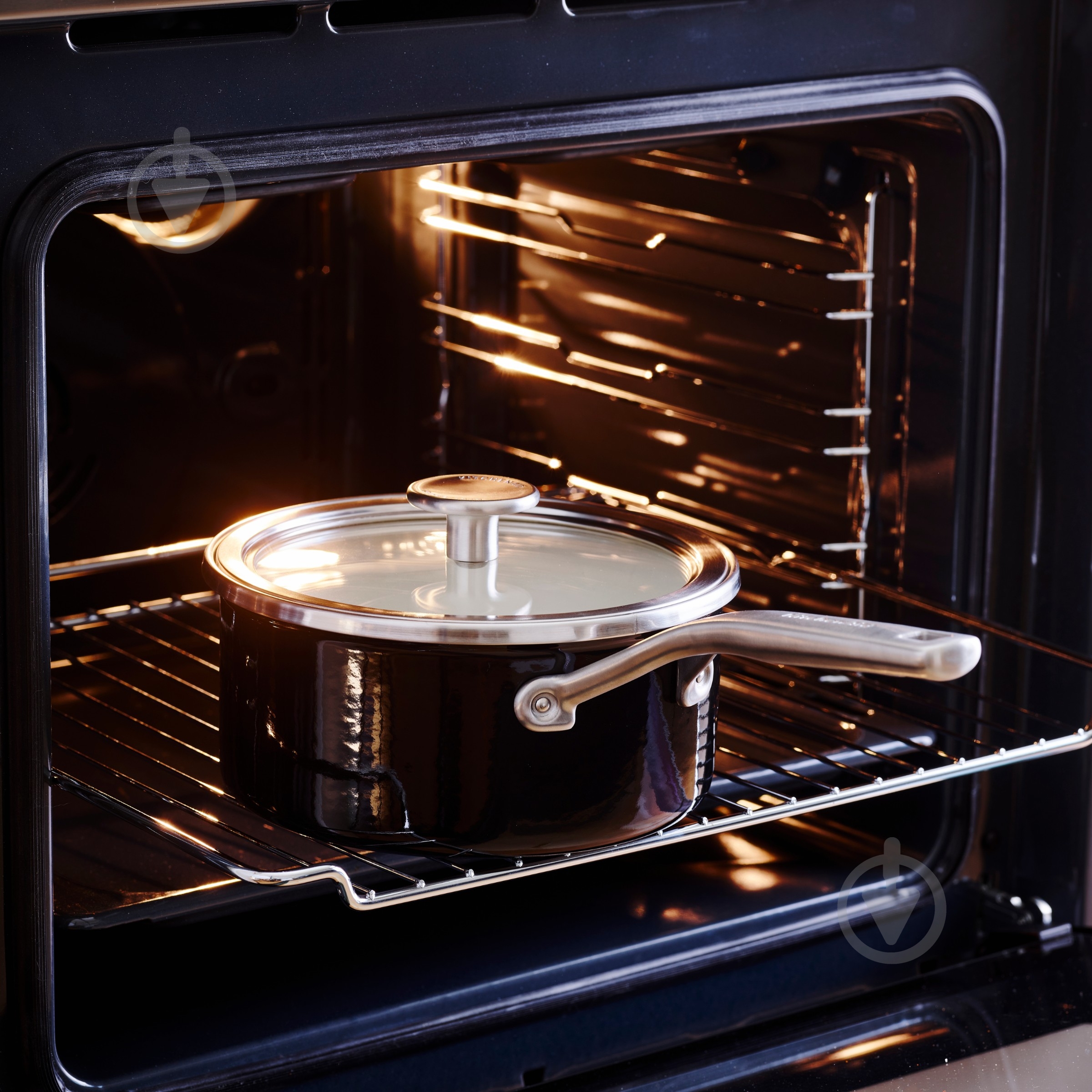 Ківш з кришкою KitchenAid Steel Core, 18 см, 2 л, матовий чорний (CC005998-001) - фото 3