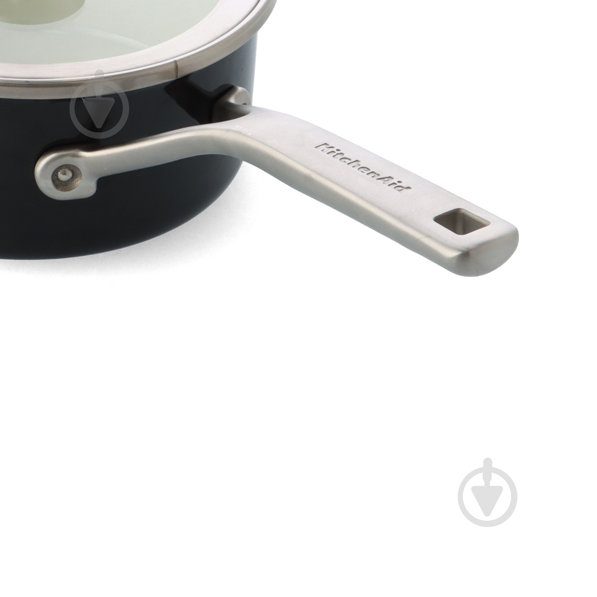 Ківш з кришкою KitchenAid Steel Core, 18 см, 2 л, матовий чорний (CC005998-001) - фото 2