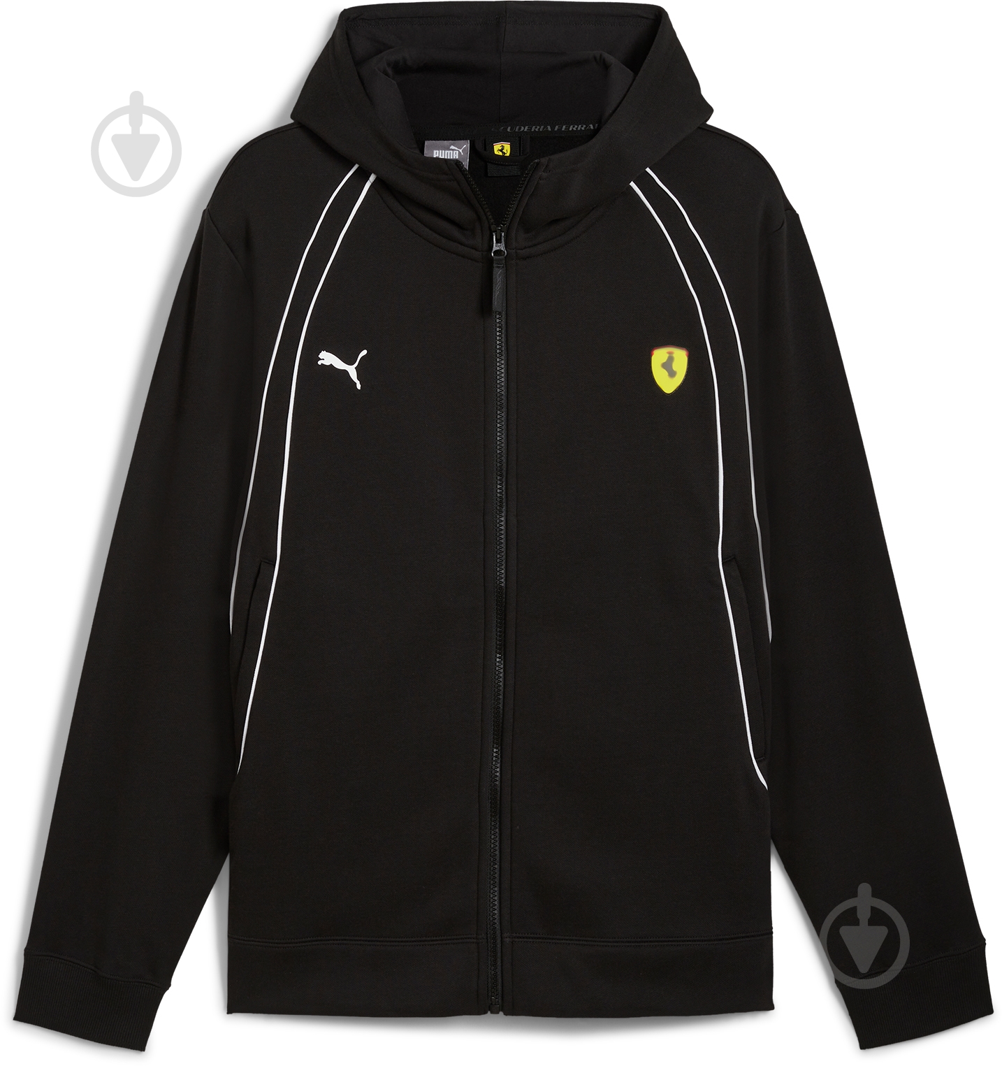 Джемпер Puma FERRARI RACE HOODIE 62704601 р.M черный - фото 1
