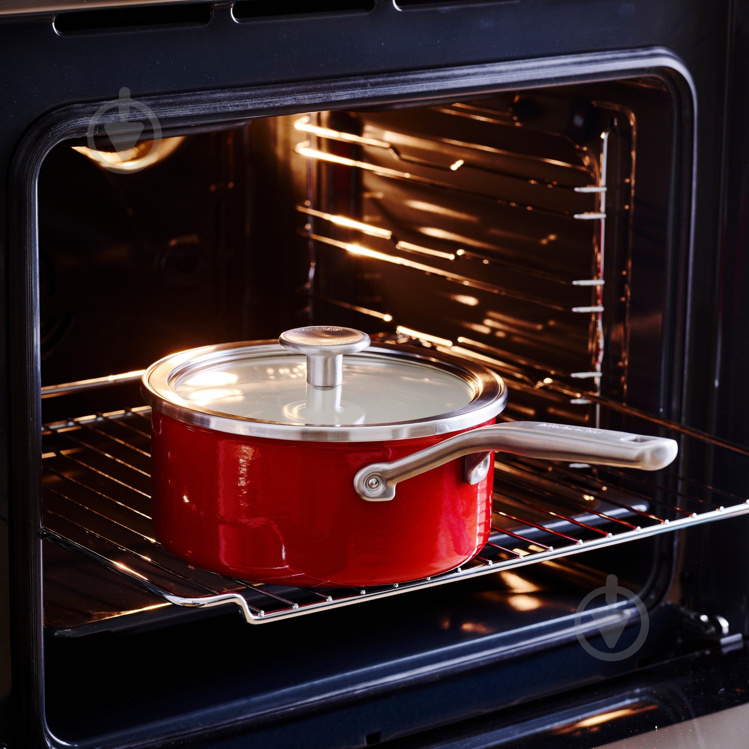 Ківш з кришкою KitchenAid Steel Core, 16 см, 1,3 л, червоний (CC003287-001) - фото 4