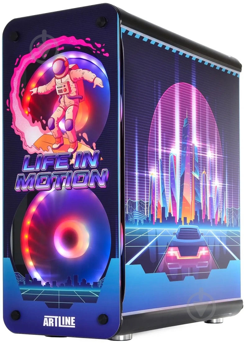 Компьютер Artline Overlord NEON (NEONv86) black - фото 10