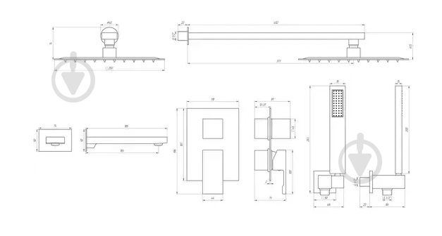 Душова система прихованого монтажу TOPAZ ODISS TO 08115-H13 - фото 11 Душова система прихованого монтажу TOPAZ ODISS TO 08115-H13 - фото 11