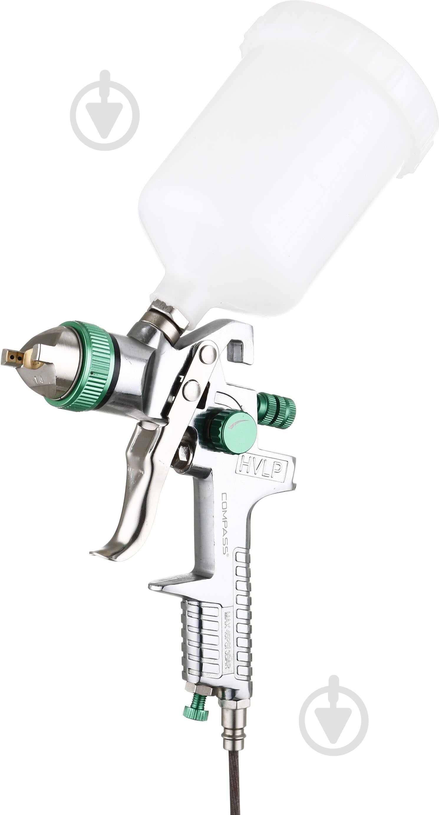 ᐉ Краскораспылитель пневматический Compass H-827A 1,4 мм HVLP бак
