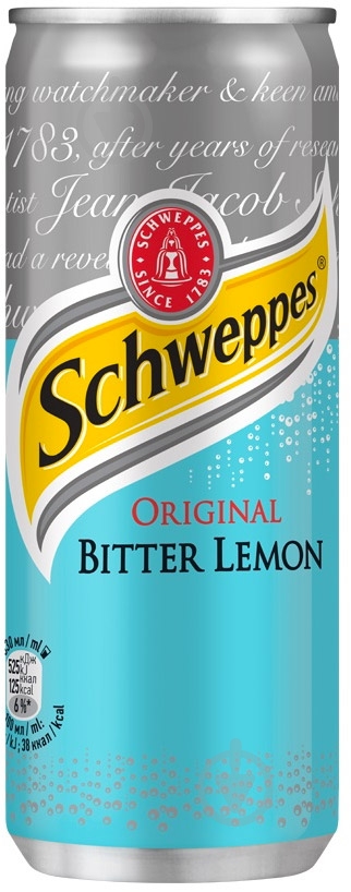Безалкогольный напиток Schweppes Биттер Лемон 0,25 л - фото 1