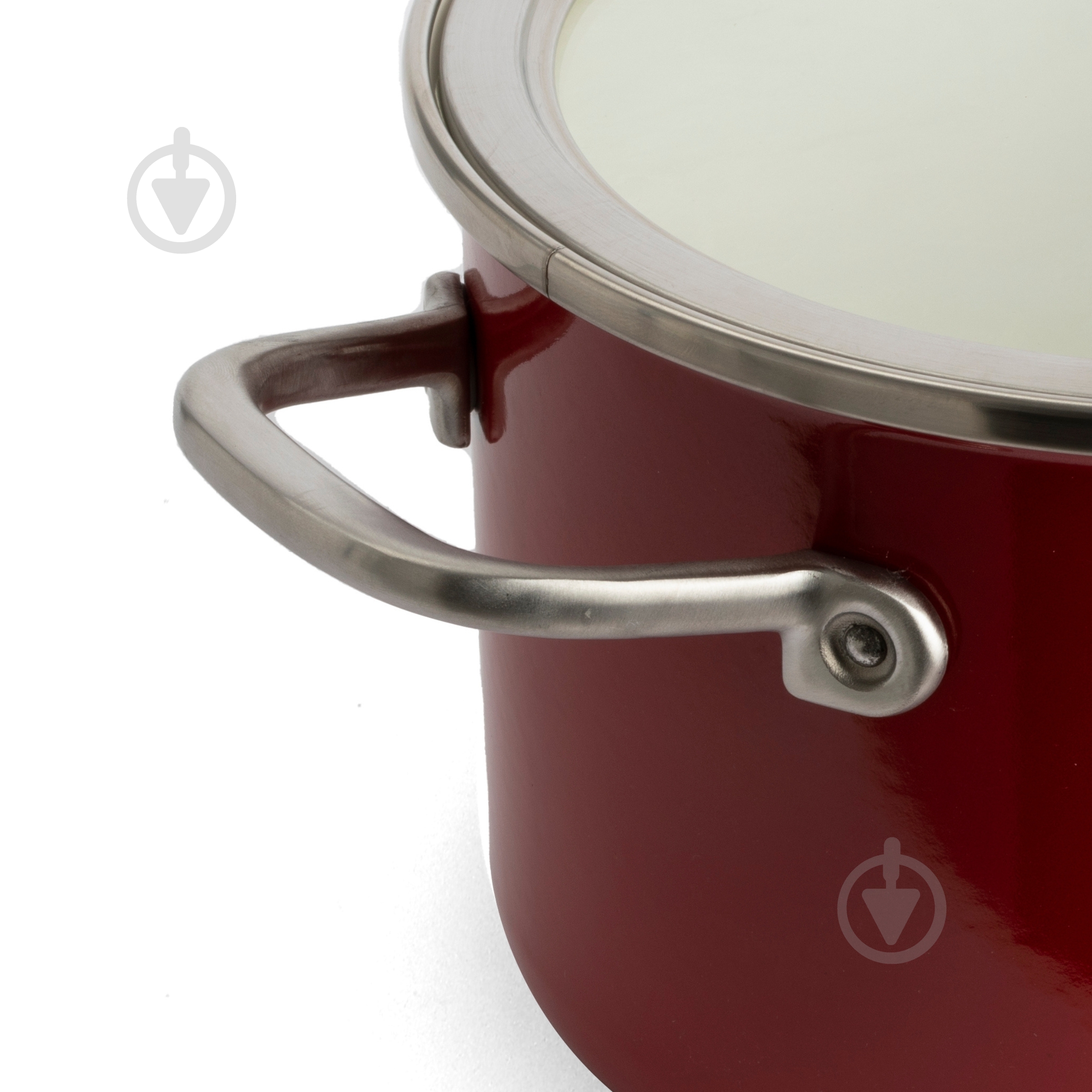 Набір посуду KitchenAid Steel Core, 16/18/20/24 см, 1,3/2/3,7/6 л, 10 предметів, червоний (CC004921-001) - фото 3