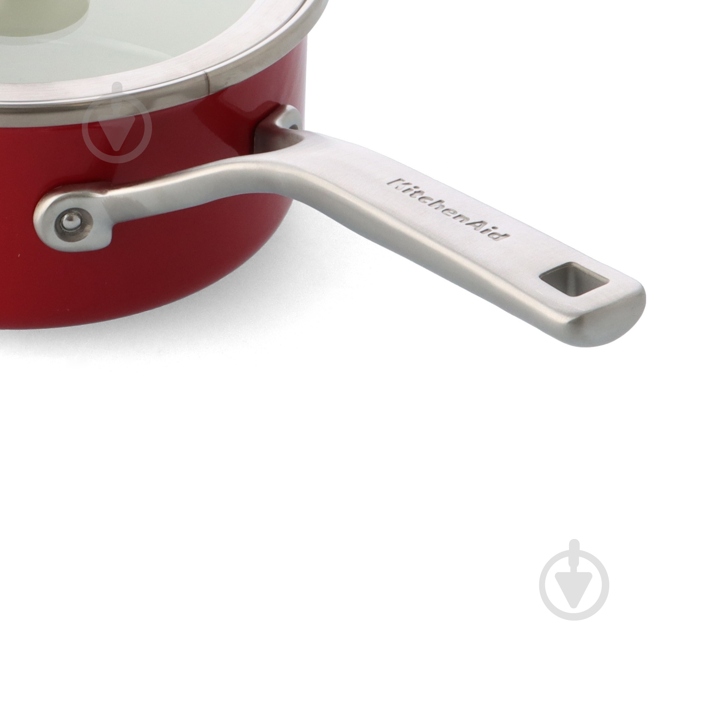 Набір посуду KitchenAid Steel Core, 16/18/20/24 см, 1,3/2/3,7/6 л, 10 предметів, червоний (CC004921-001) - фото 2