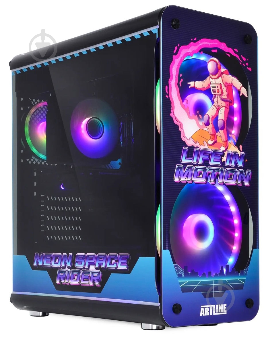 Компьютер Artline Overlord NEON (NEONv92) black - фото 4