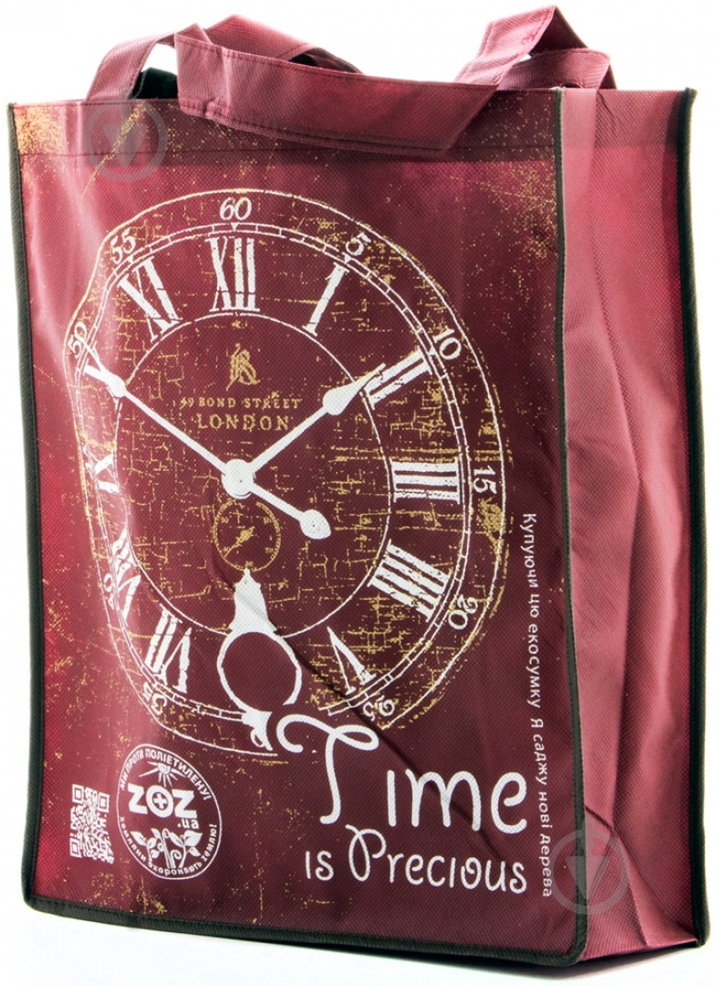 Экосумка Время 34.5х41.5 см - фото 1