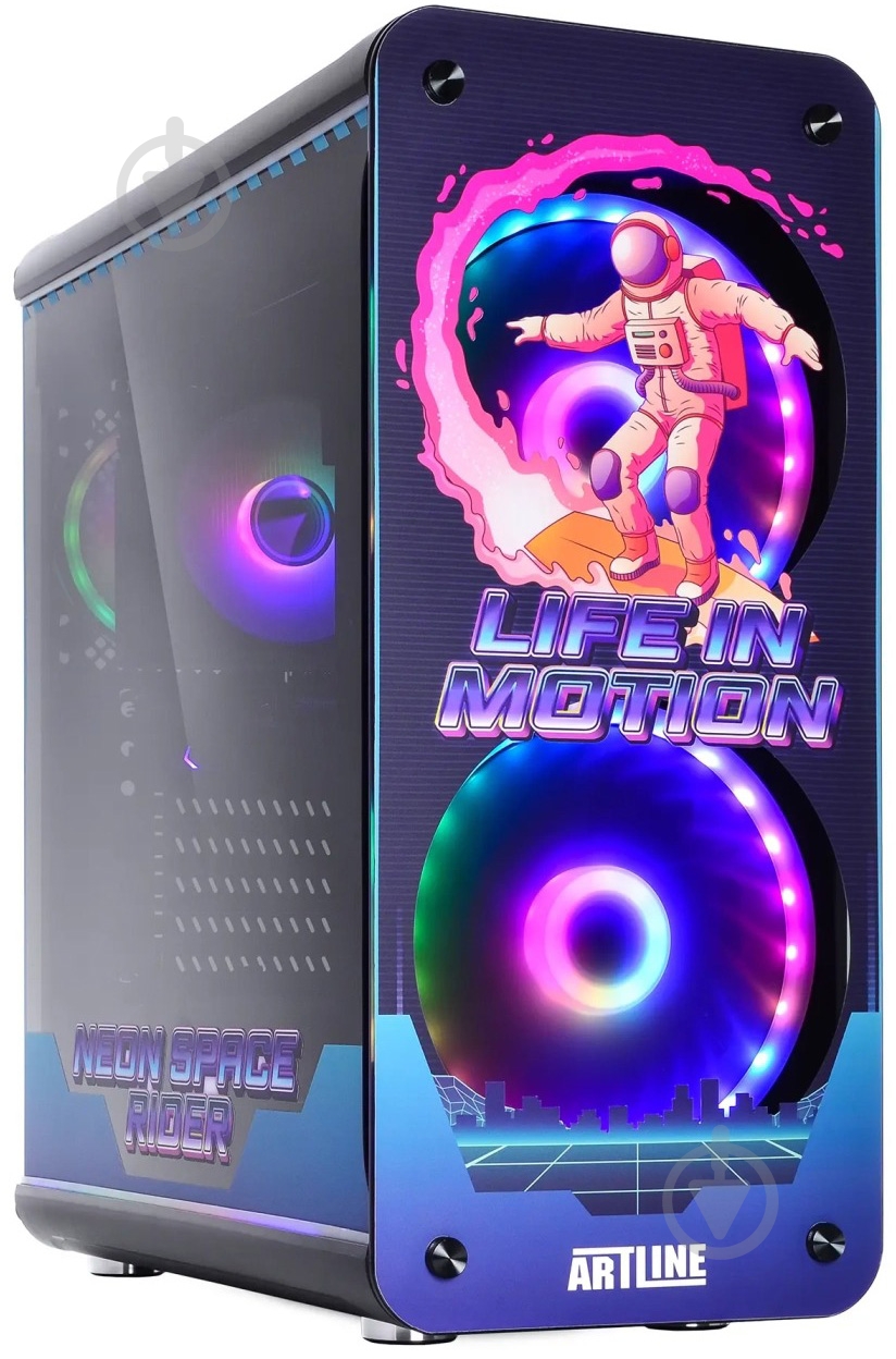 Системный блок Artline Overlord NEON (NEONv93) black - фото 1 Системный блок Artline Overlord NEON (NEONv93) black - фото 1