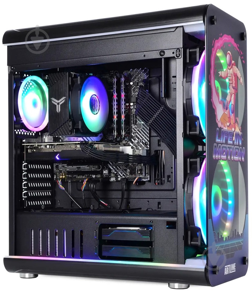 Системный блок Artline Overlord NEON (NEONv93) black - фото 9 Системный блок Artline Overlord NEON (NEONv93) black - фото 9