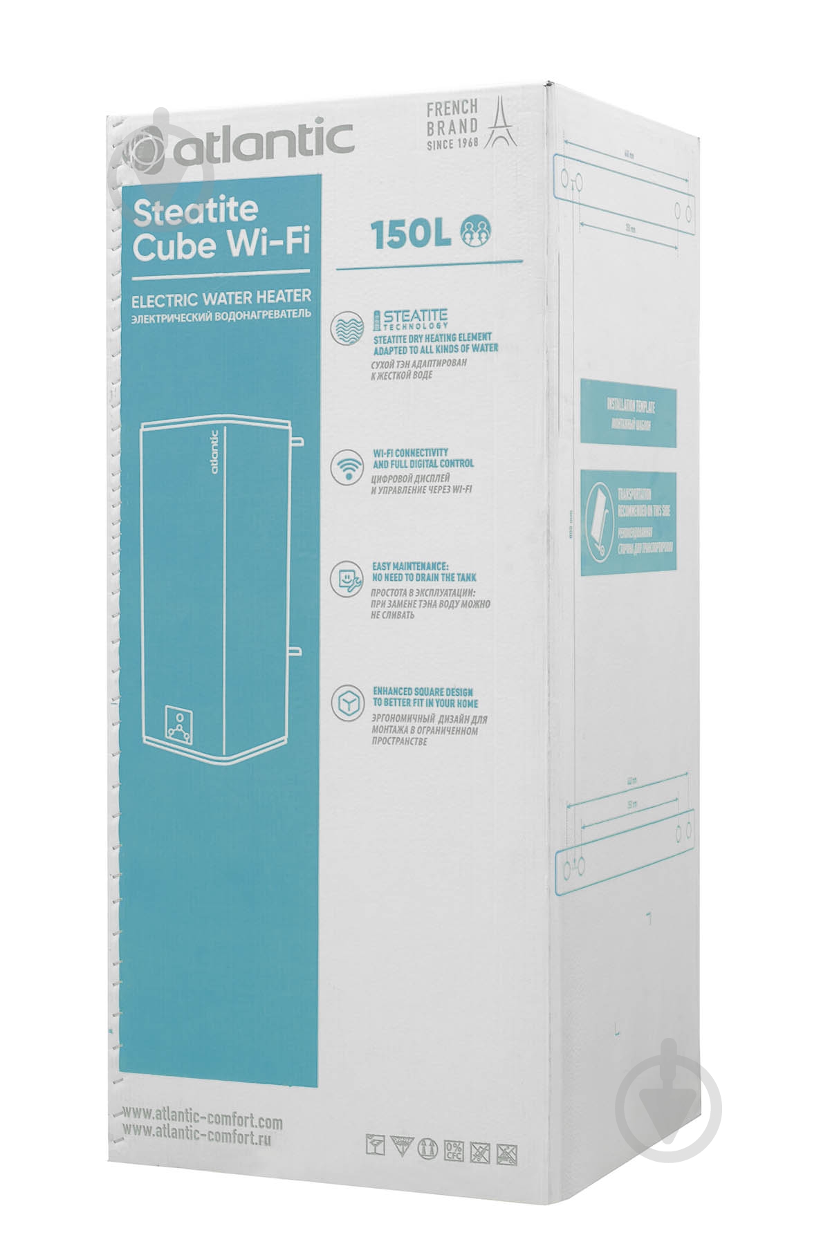 Бойлер Atlantic Steatite Cube WI-FI VM 150 S4CS 2400W - фото 5