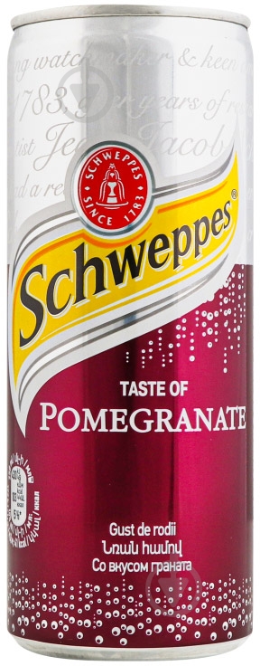 Безалкогольний напій Schweppes Гранат 0,25 л - фото 1
