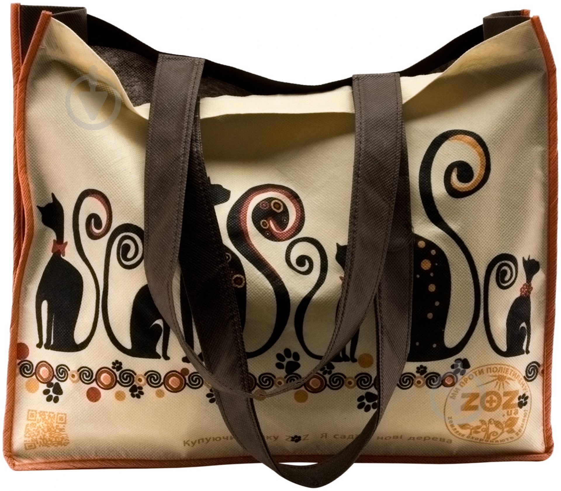 Экосумка Коты 34.5х41.5 см - фото 4