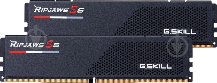 Оперативная память G.Skill DDR5 SDRAM 32 GB (2x16GB) 6000 MHz (F5-6000J3636F16GX2-RS5K) Ripjaws S5 Black - фото 1