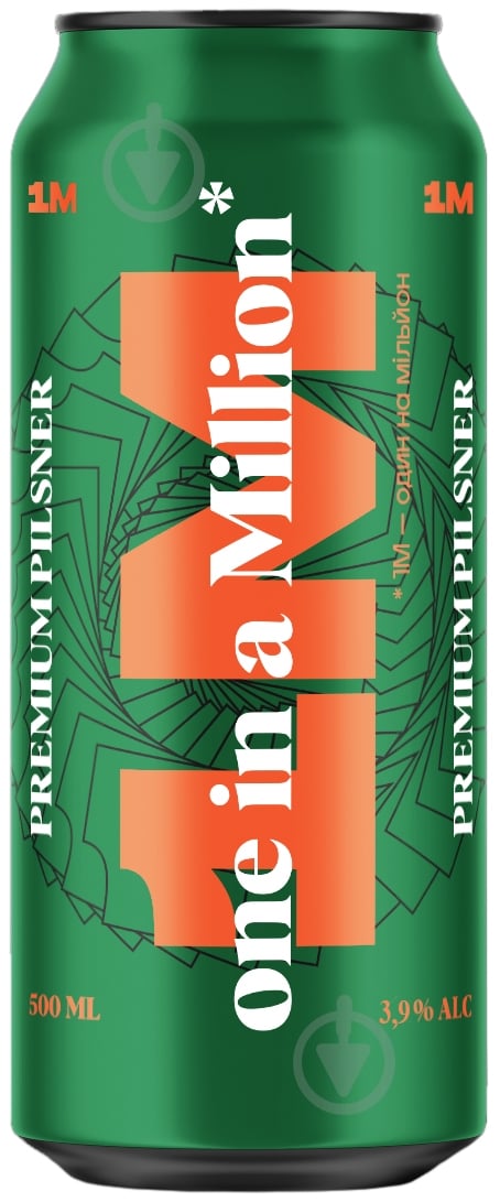 Пиво 1М Premium Pilsner 0,5 л - фото 1