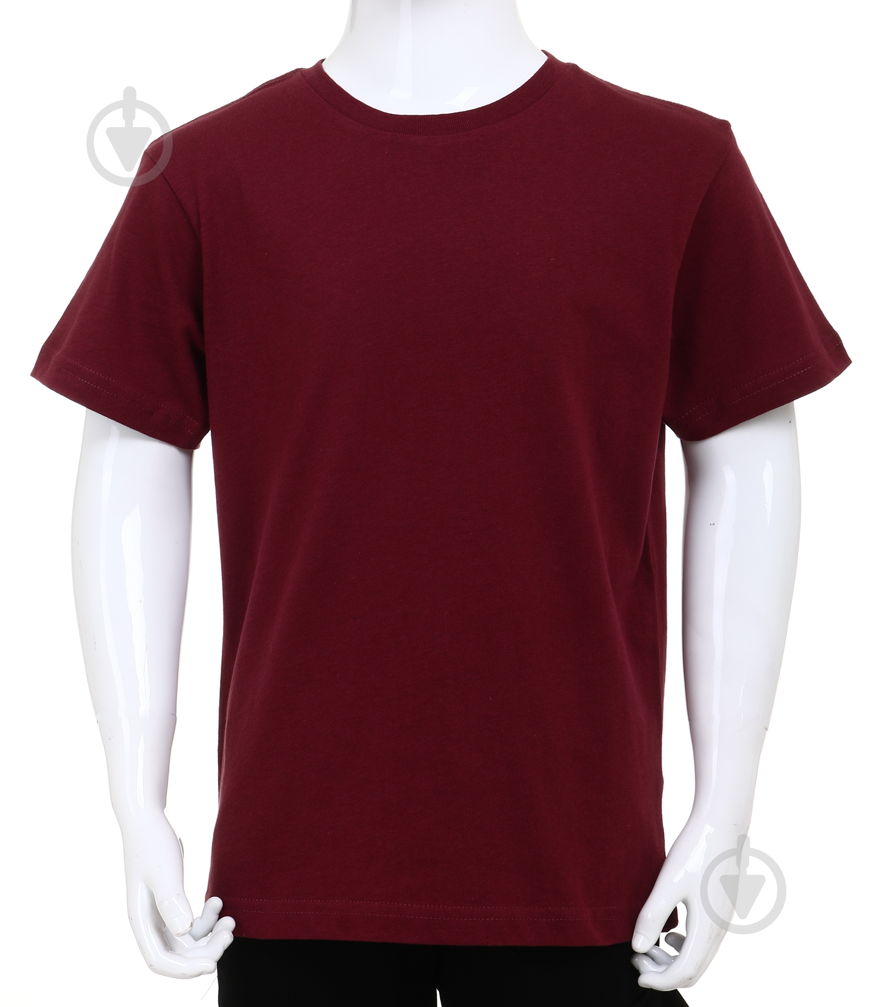 Футболка для девочек/для мальчиков р.152/158 бордовый 210 - фото 1