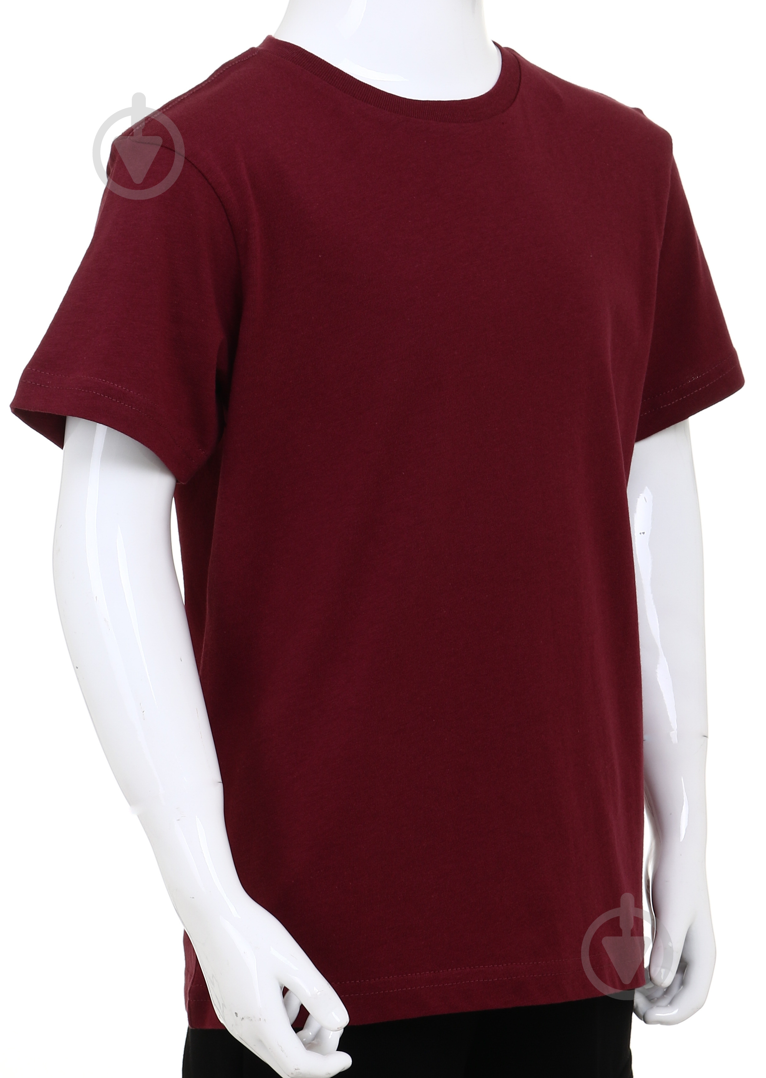 Футболка для девочек/для мальчиков р.152/158 бордовый 210 - фото 2