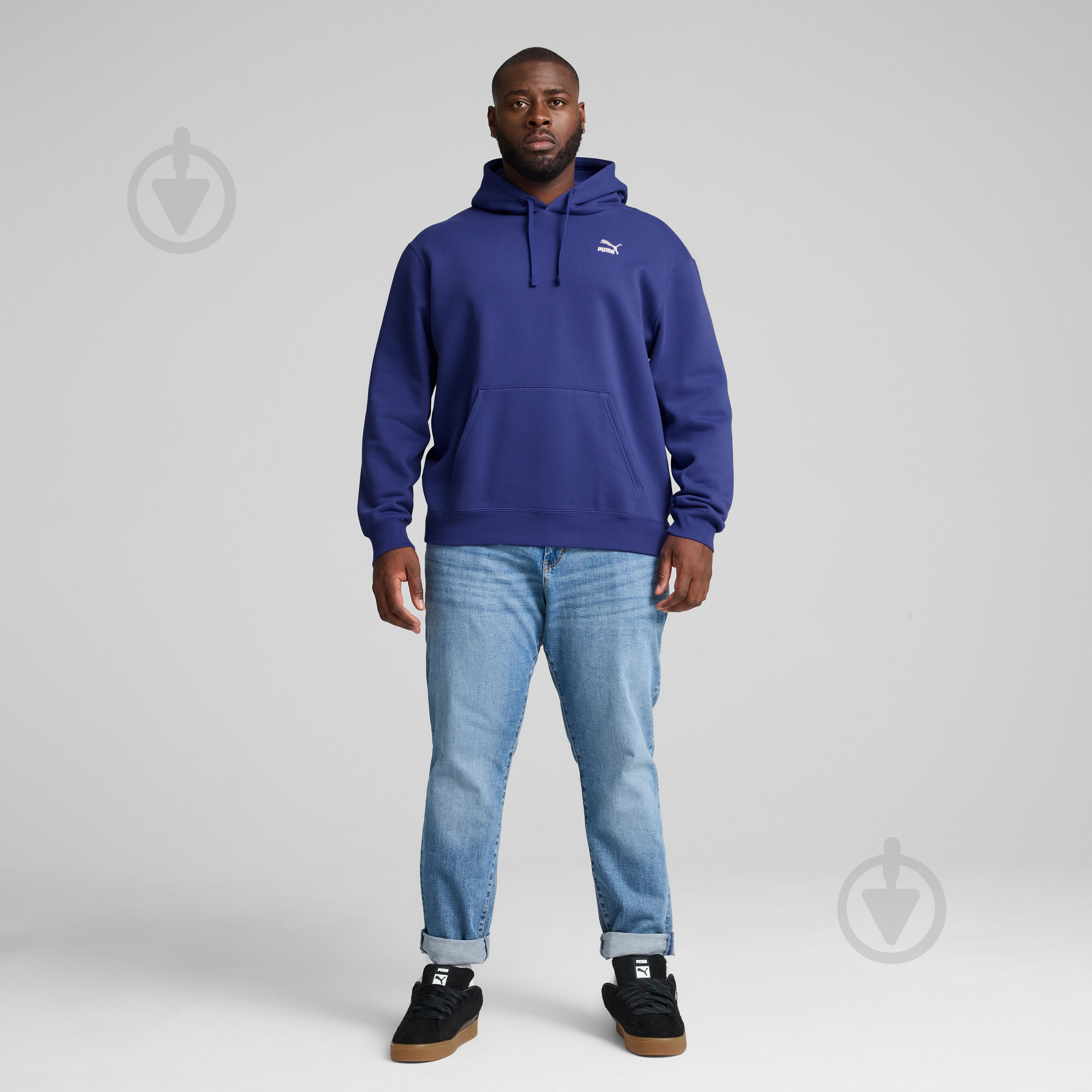 Джемпер Puma CLASSICS SMALL LOGO HOODIE FL 53559627 р.S синий - фото 8