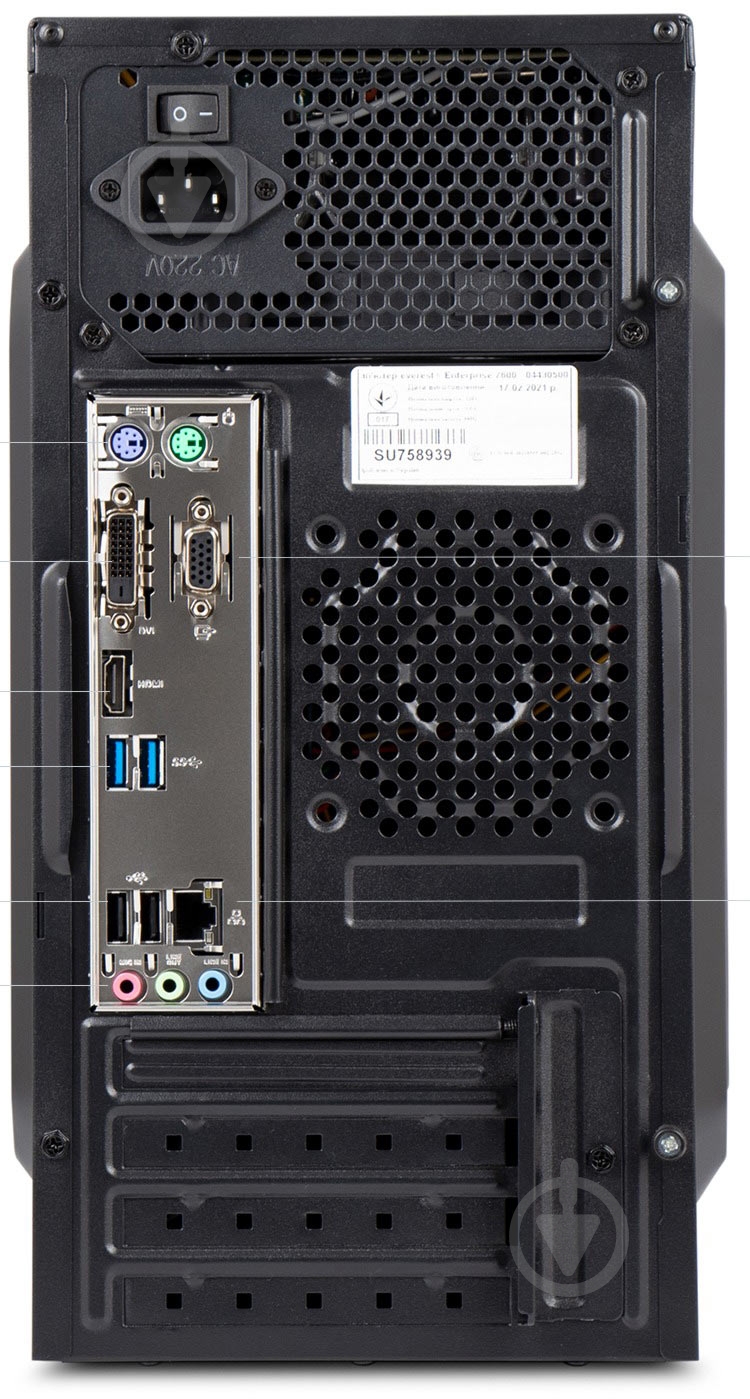 Комп'ютер Everest Office (1010_6108) black - фото 4