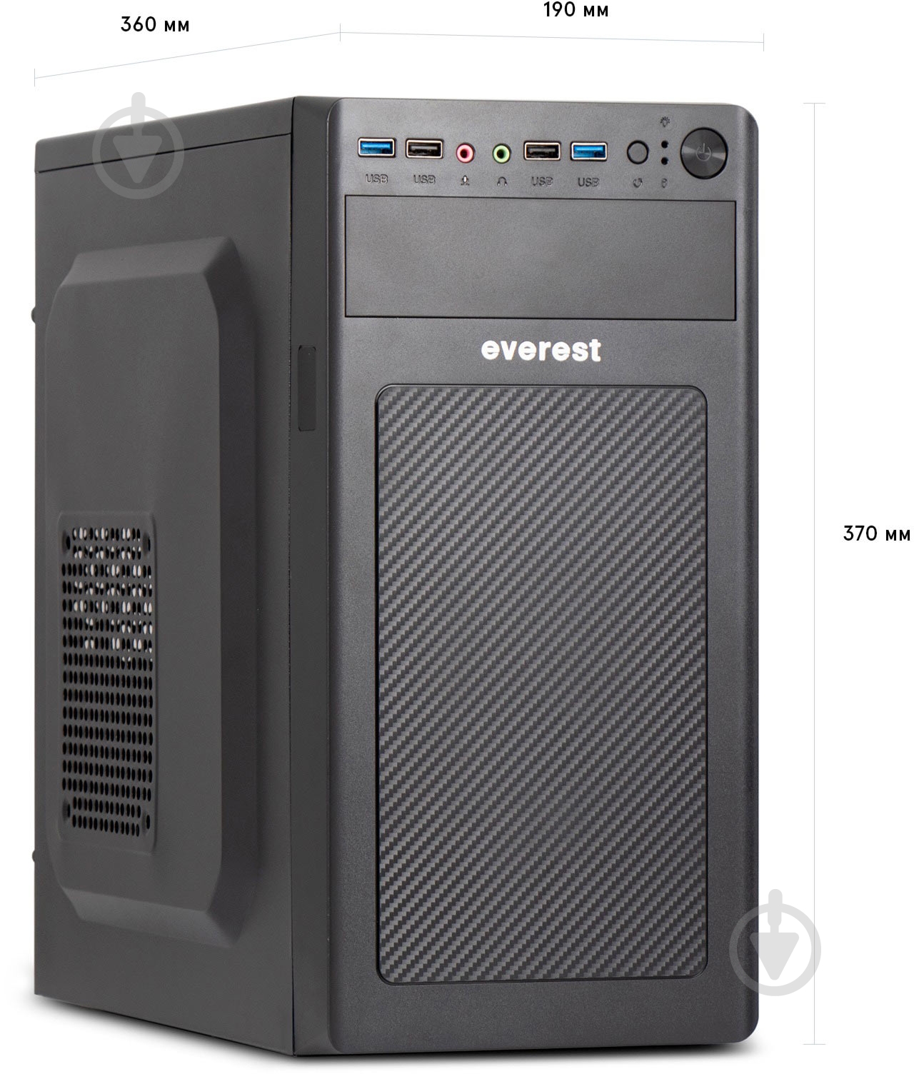 Комп'ютер Everest Office (1010_6108) black - фото 3