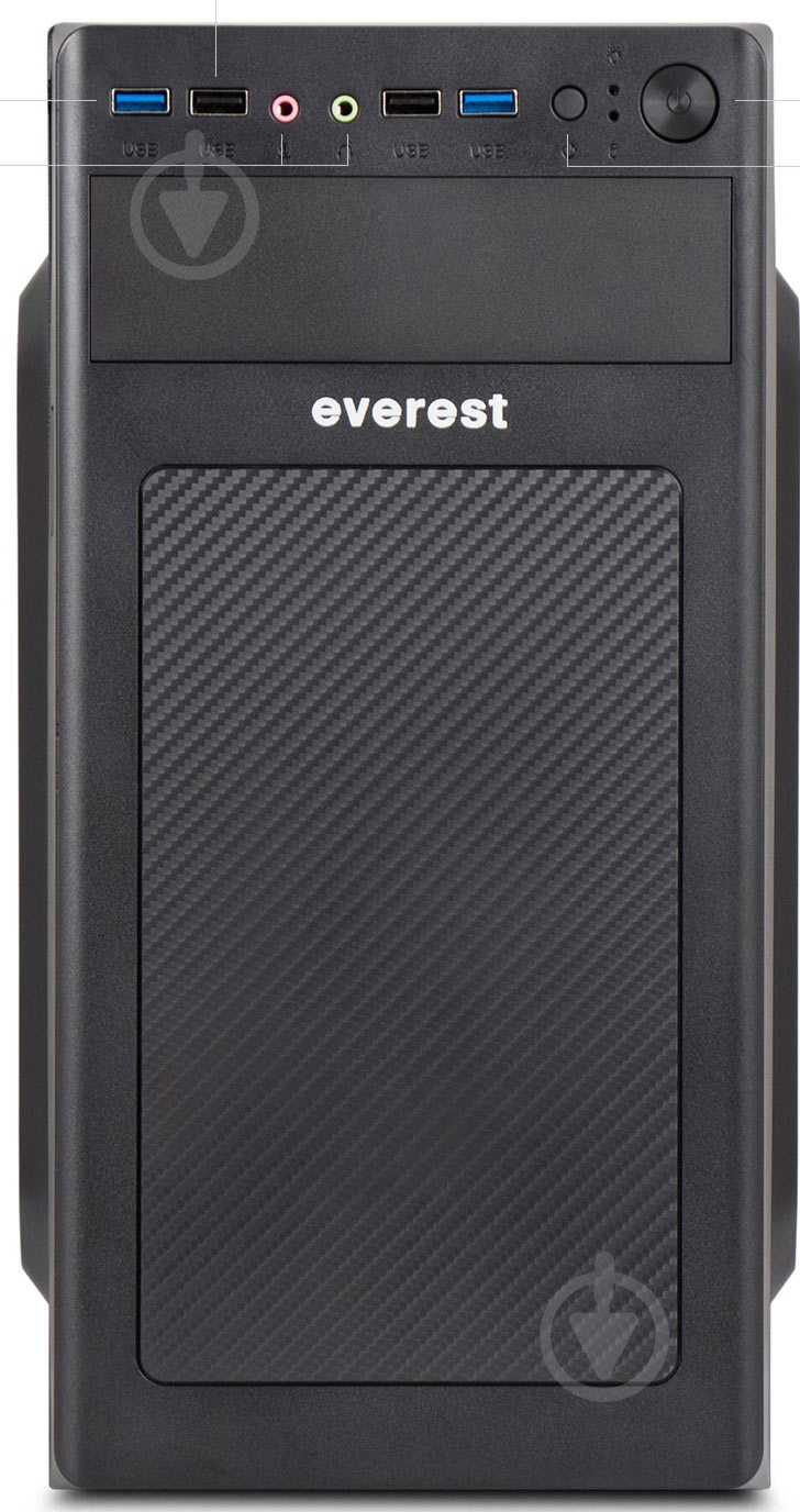 Комп'ютер Everest Office (1010_6108) black - фото 2