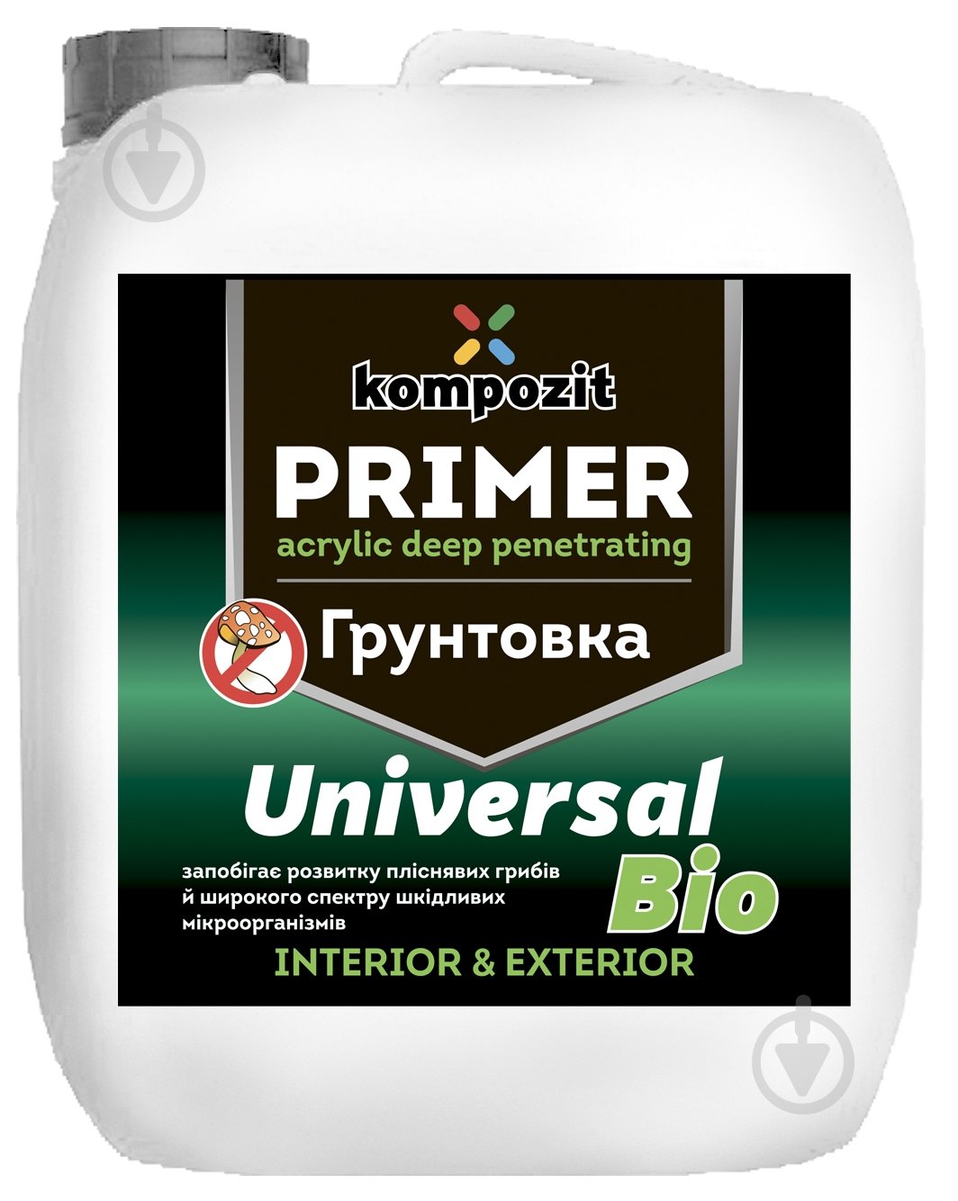 Грунтовка глубокопроникающая Kompozit акриловая Universal-BIO 5 л - фото 2